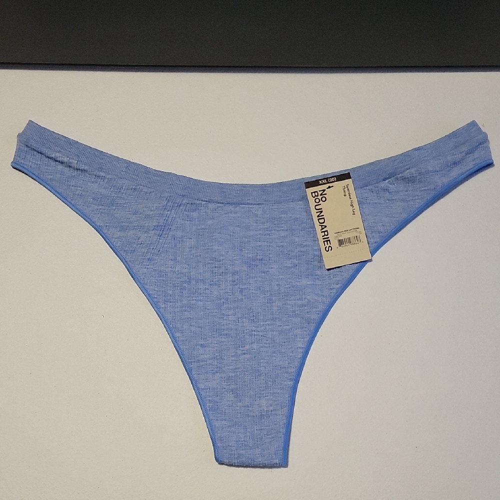 No Boundaries Sky Blue Thong Panties O6